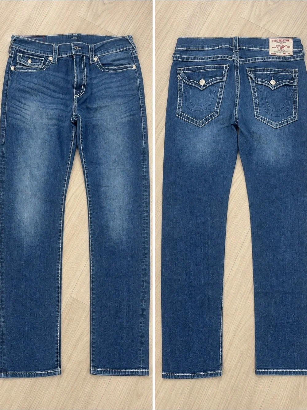 True Religion Men's Size 34 Rocco Relaxed Skinny